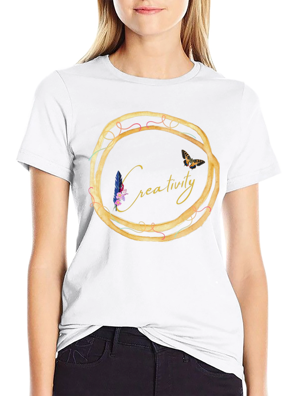 Creativity Circle Graphic Tee - Unique Design
