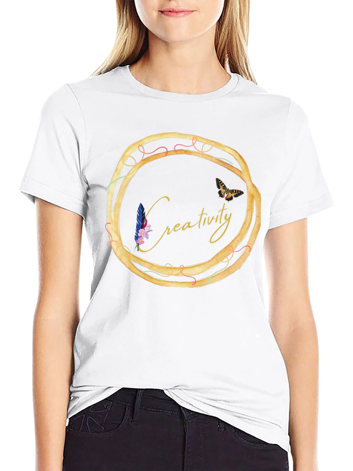 Creativity Circle Graphic Tee - Unique Design