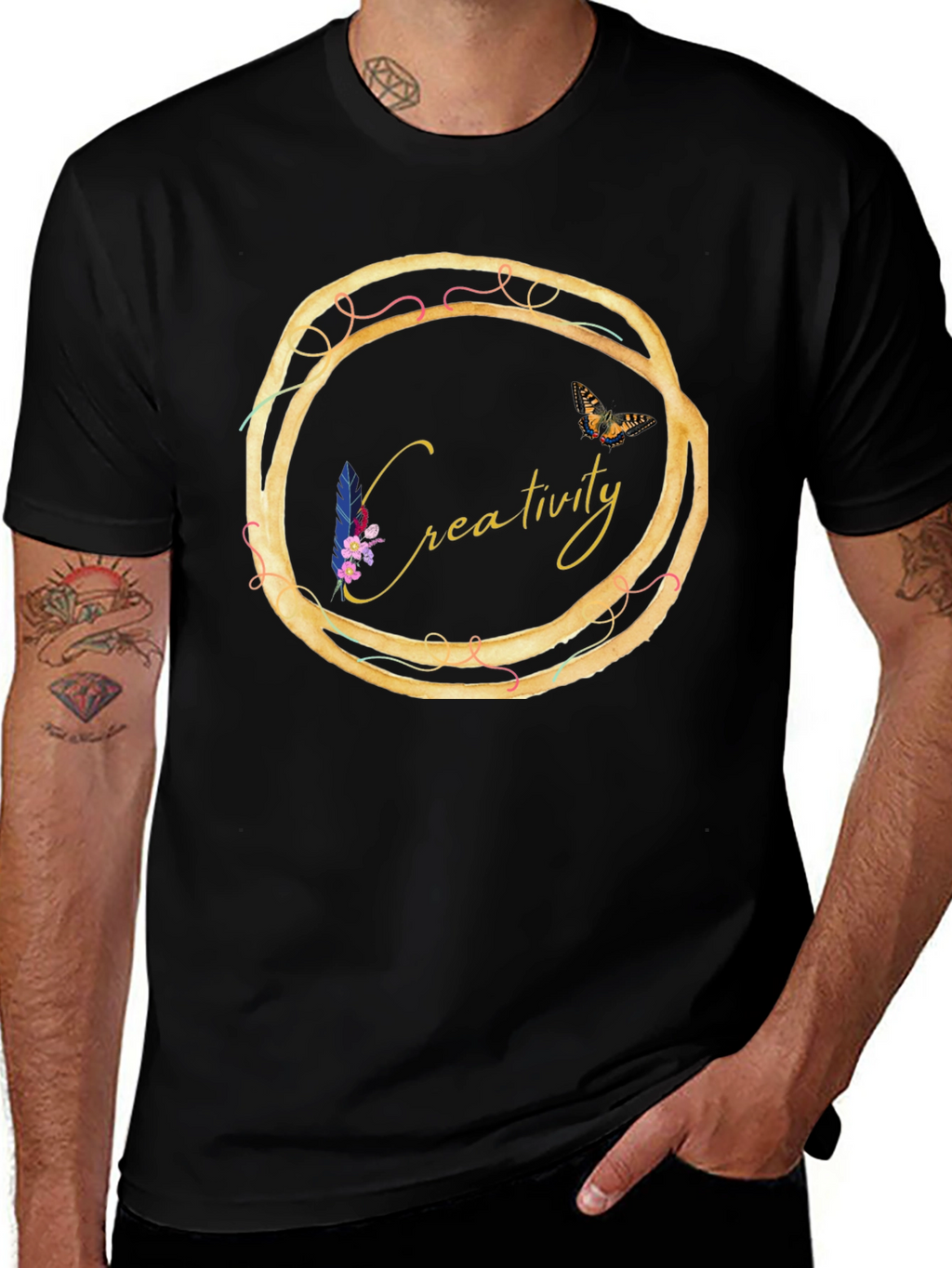 Creativity Circle Graphic Tee - Unique Design