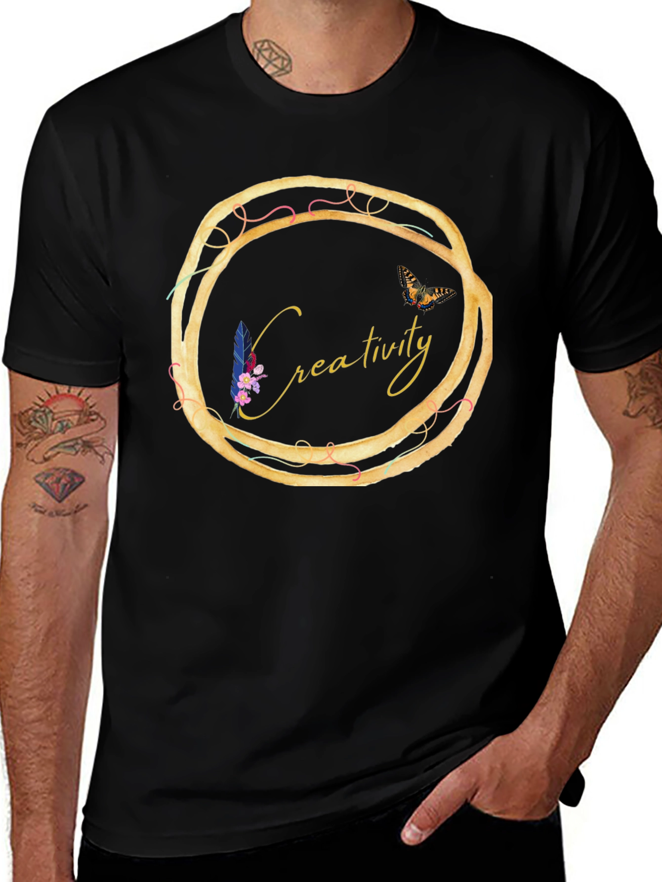 Creativity Circle Graphic Tee - Unique Design