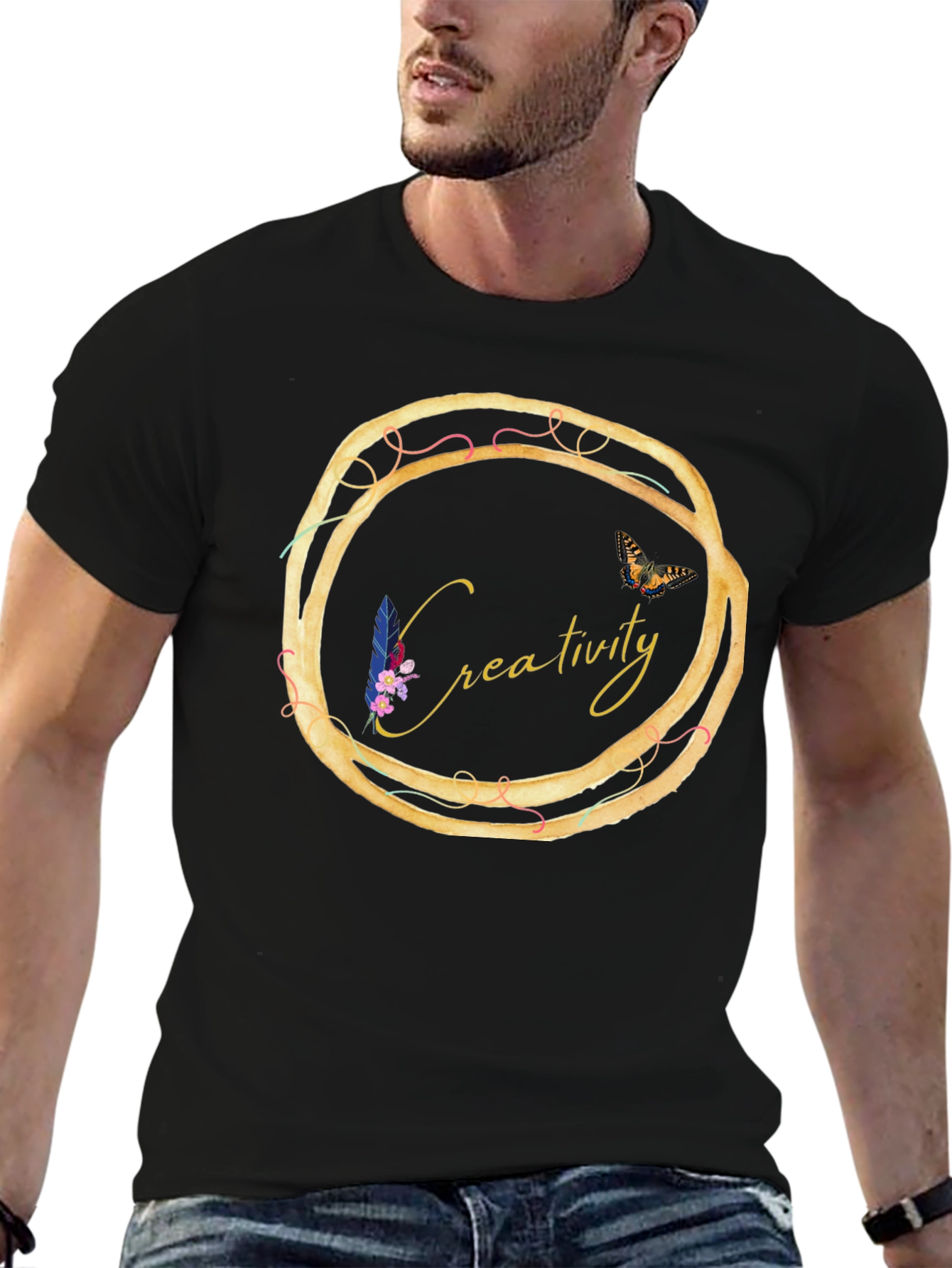 Creativity Circle Graphic Tee - Unique Design