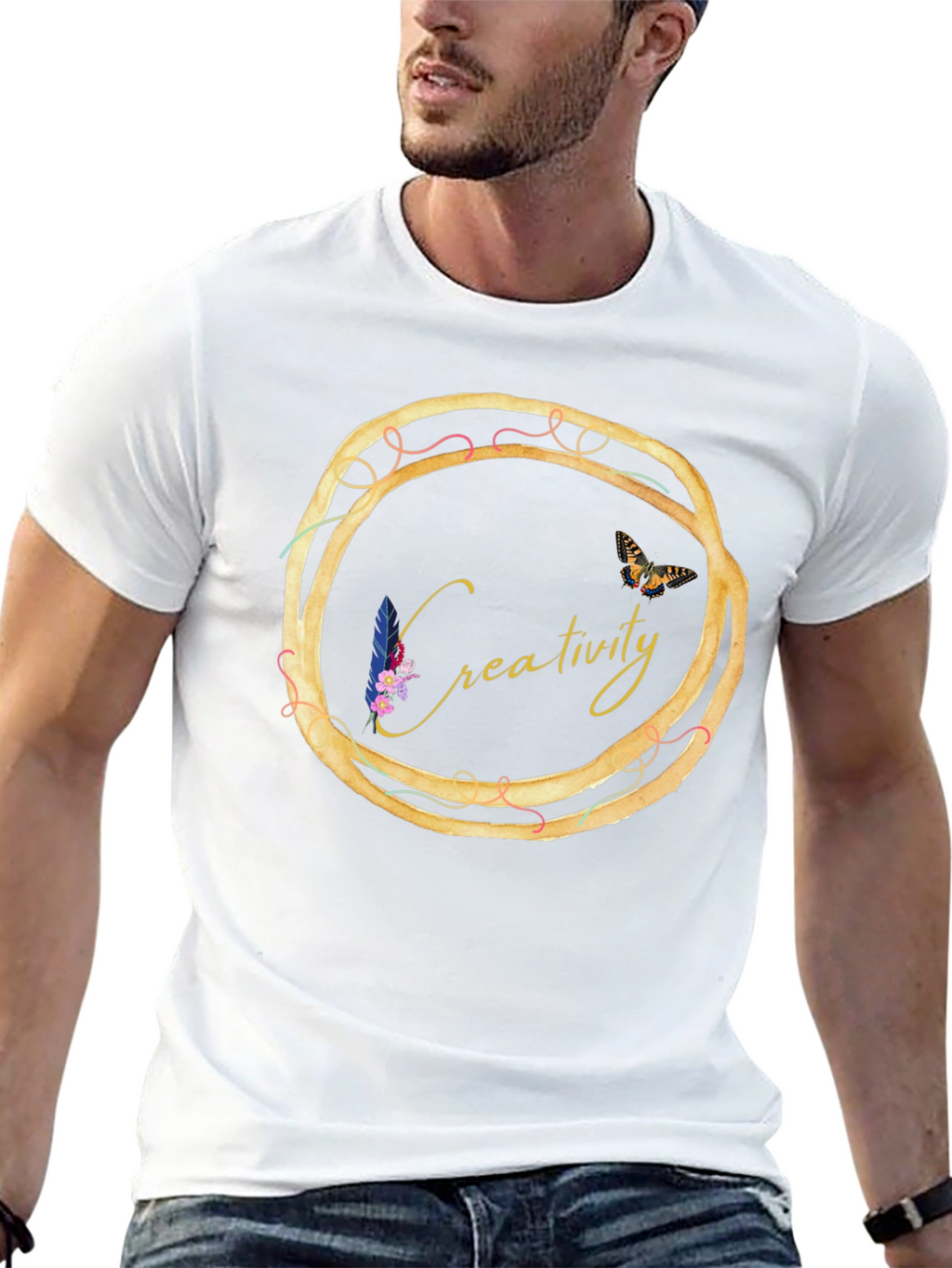 Creativity Circle Graphic Tee - Unique Design
