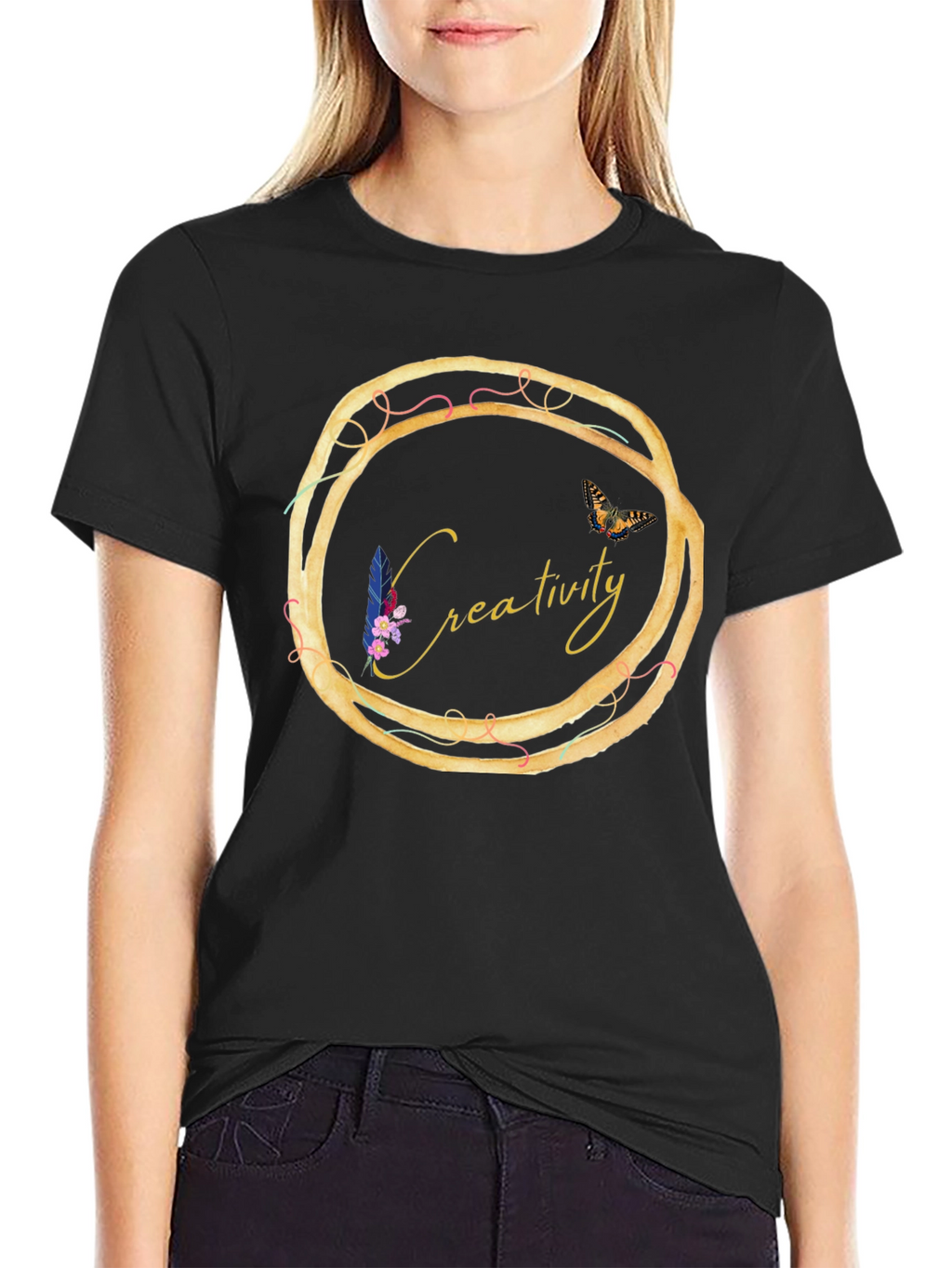 Creativity Circle Graphic Tee - Unique Design