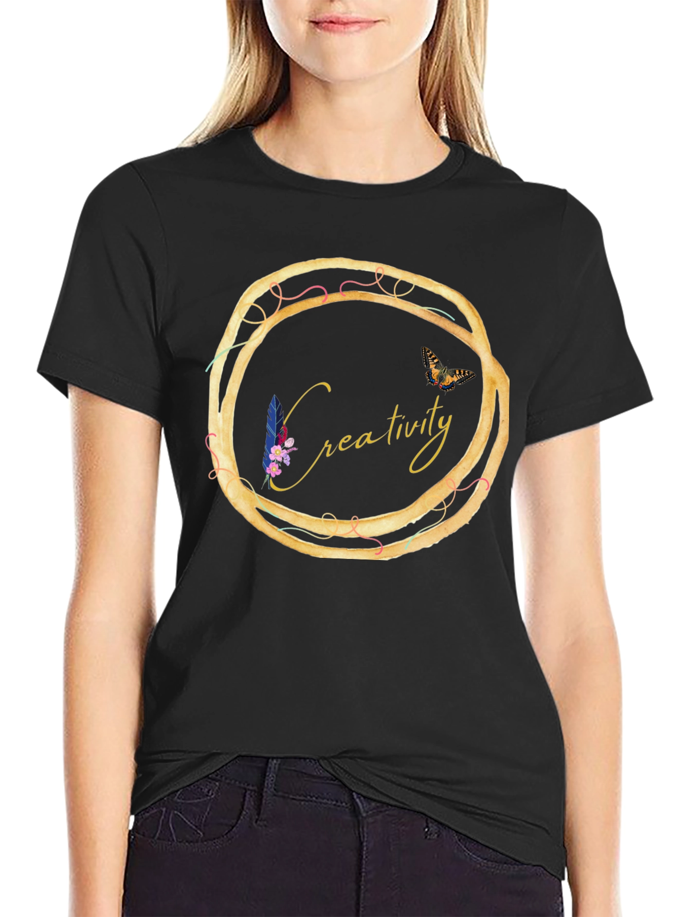 Creativity Circle Graphic Tee - Unique Design