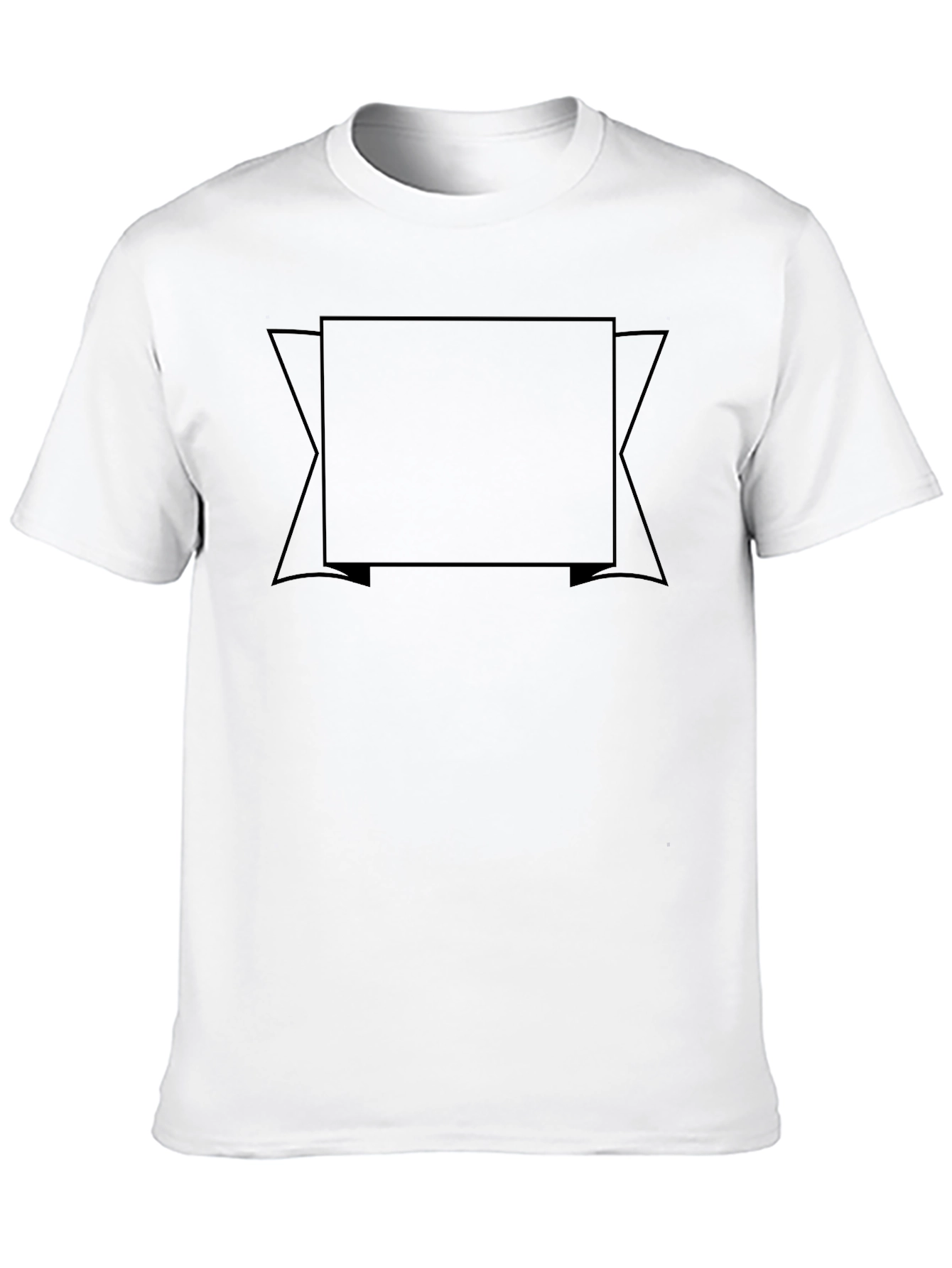 Blank Black T-Shirt Customizable Design