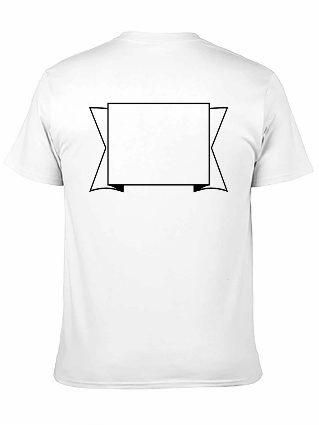 Blank Black T-Shirt Customizable Design