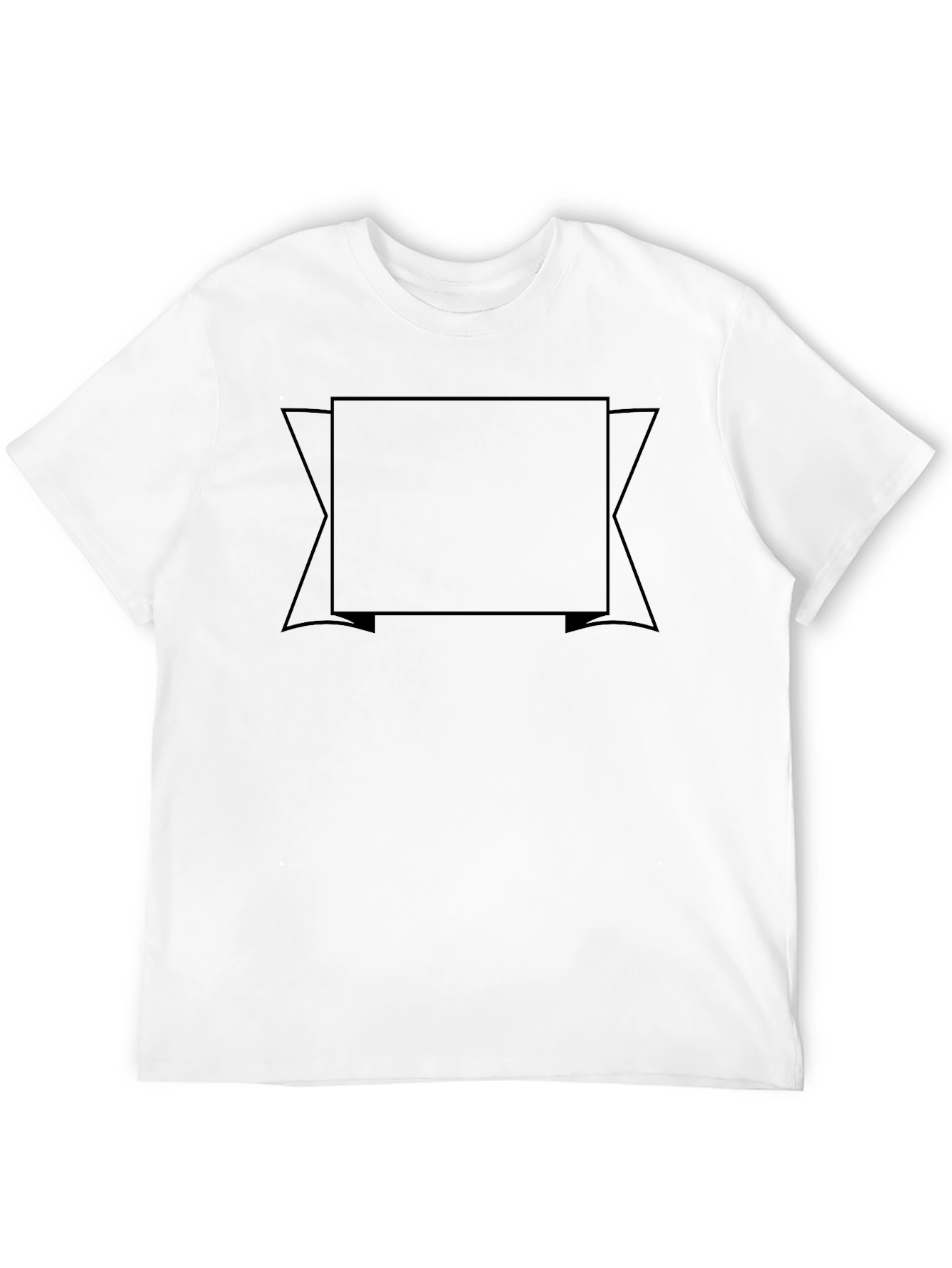 Blank Black T-Shirt Customizable Design