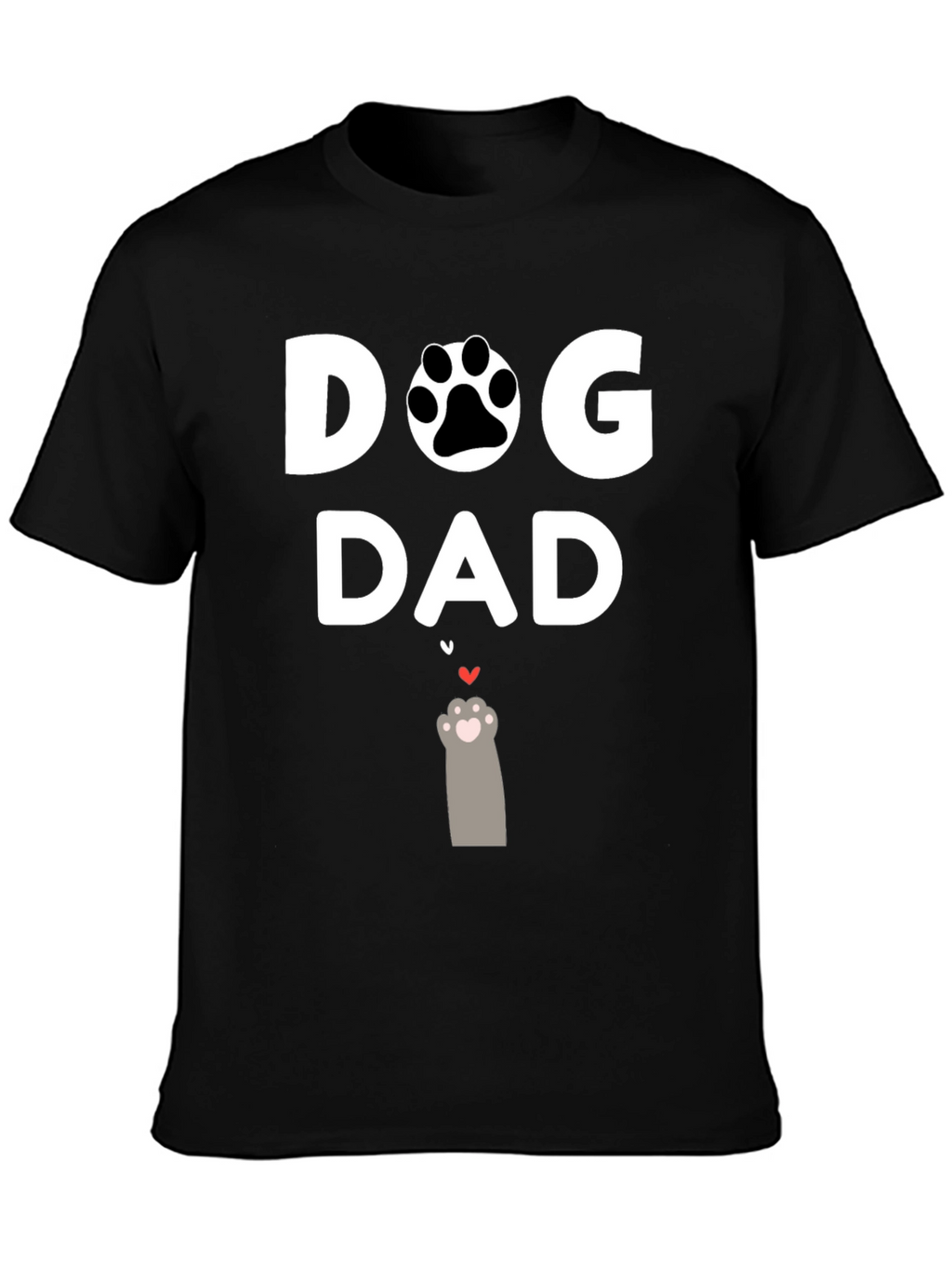 Dog Dad T-Shirt - Paw Print Graphic Tee