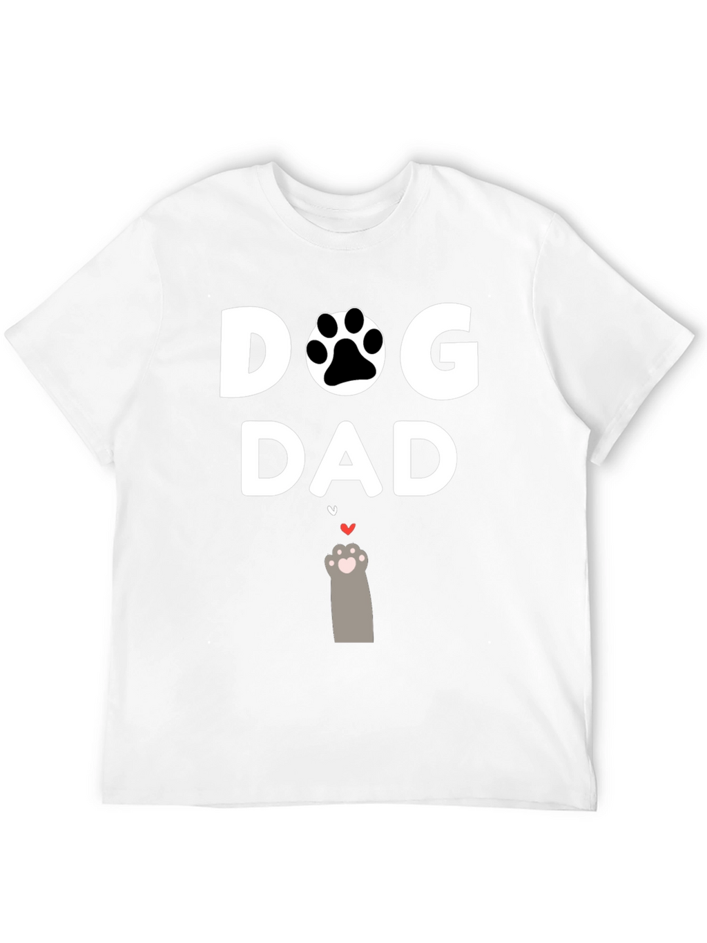 Dog Dad T-Shirt - Paw Print Graphic Tee