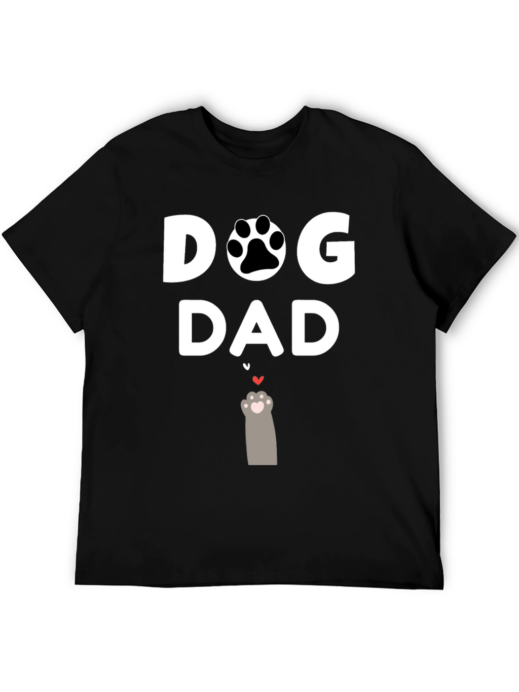Dog Dad T-Shirt - Paw Print Graphic Tee