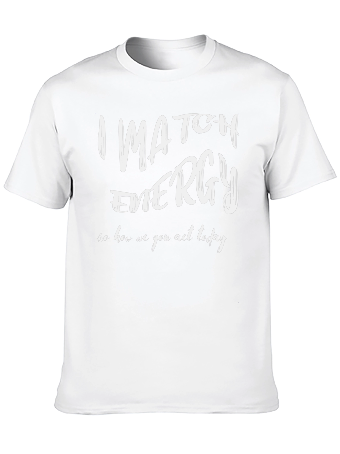 I Match Energy Graphic T-Shirt - Black Cotton Tee