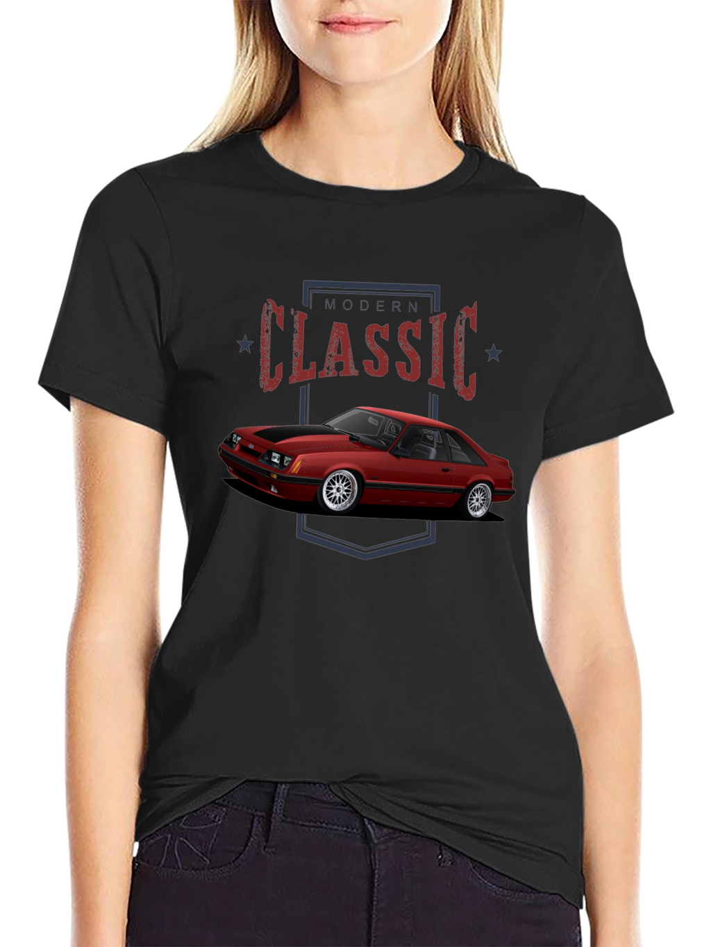 Modern Classic Car Graphic T-Shirt