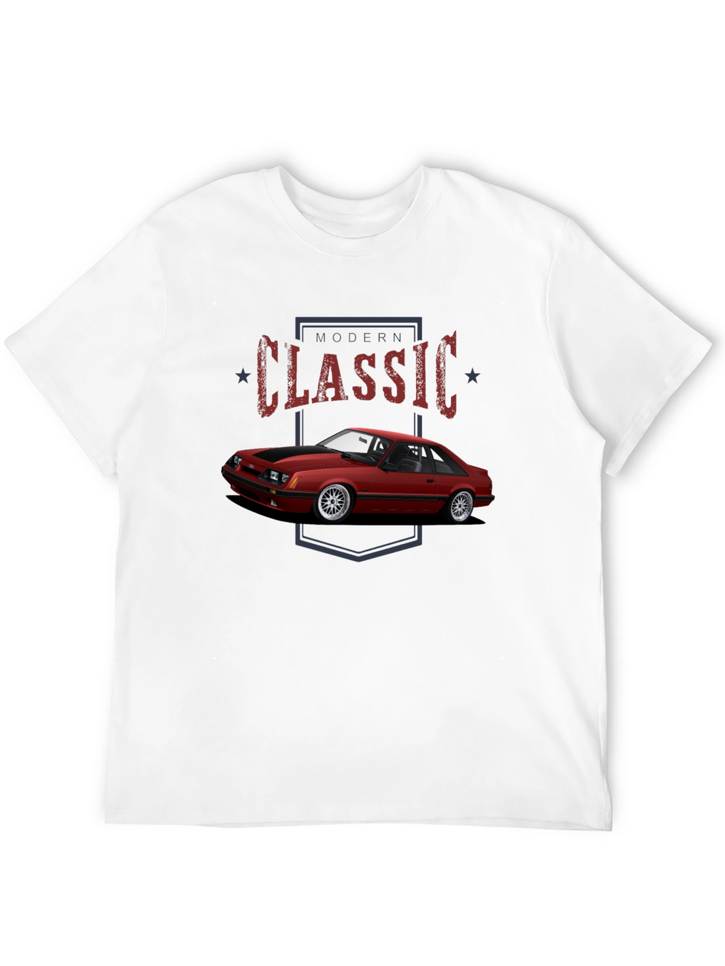 Modern Classic Car Graphic T-Shirt