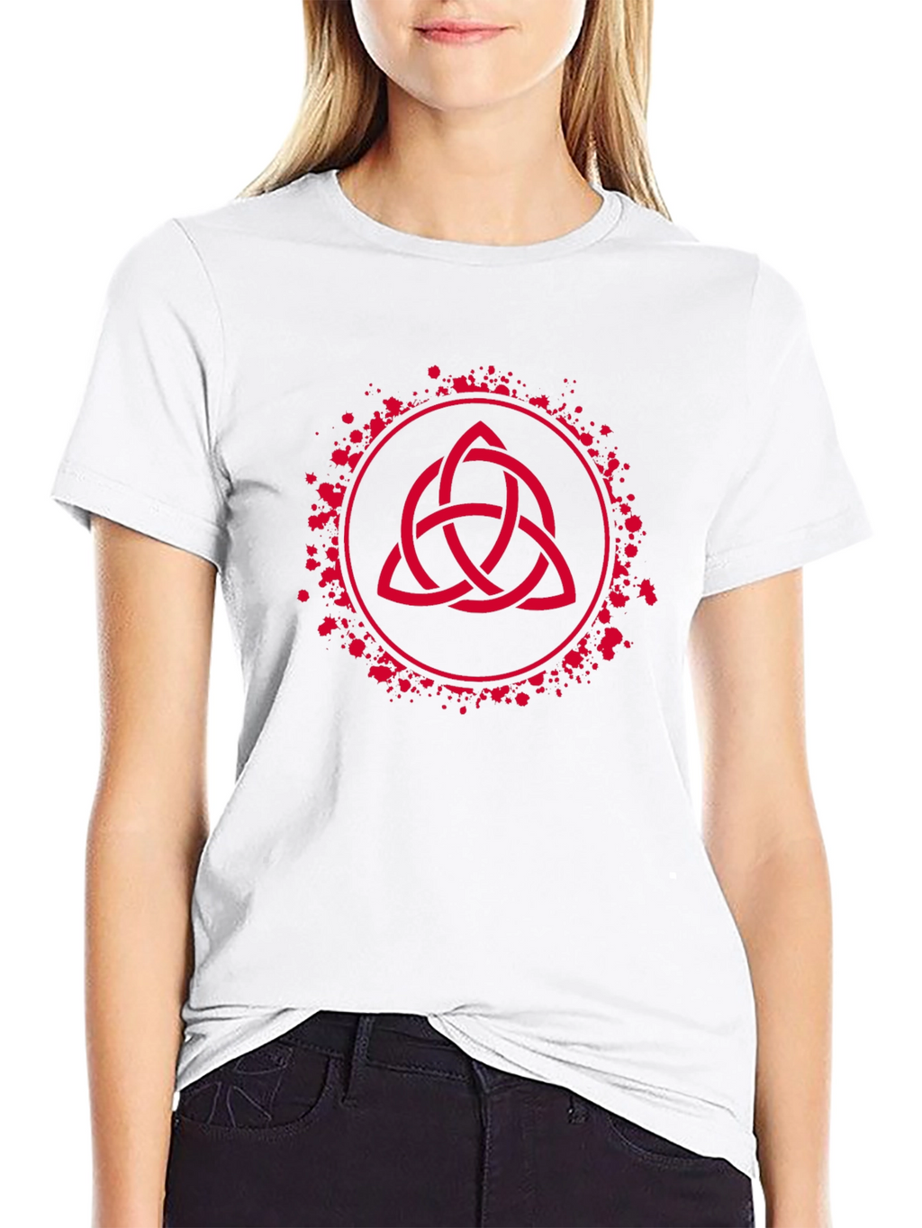 Triquetra Knot Graphic Tee - Celtic Trinity Symbol Shirt