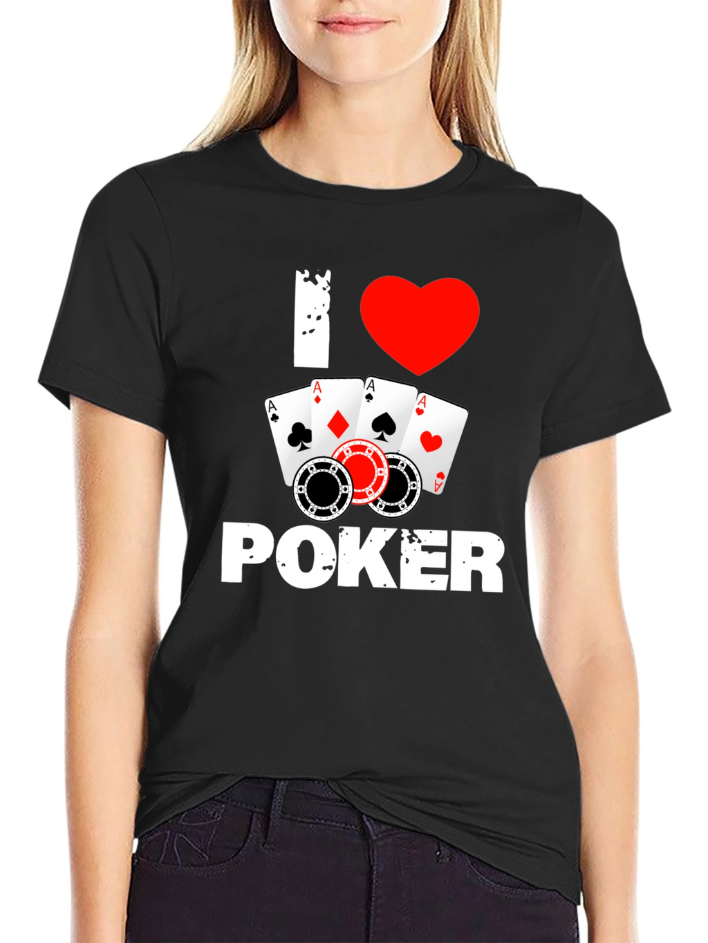 I Love Poker T-Shirt - Card Game Tee