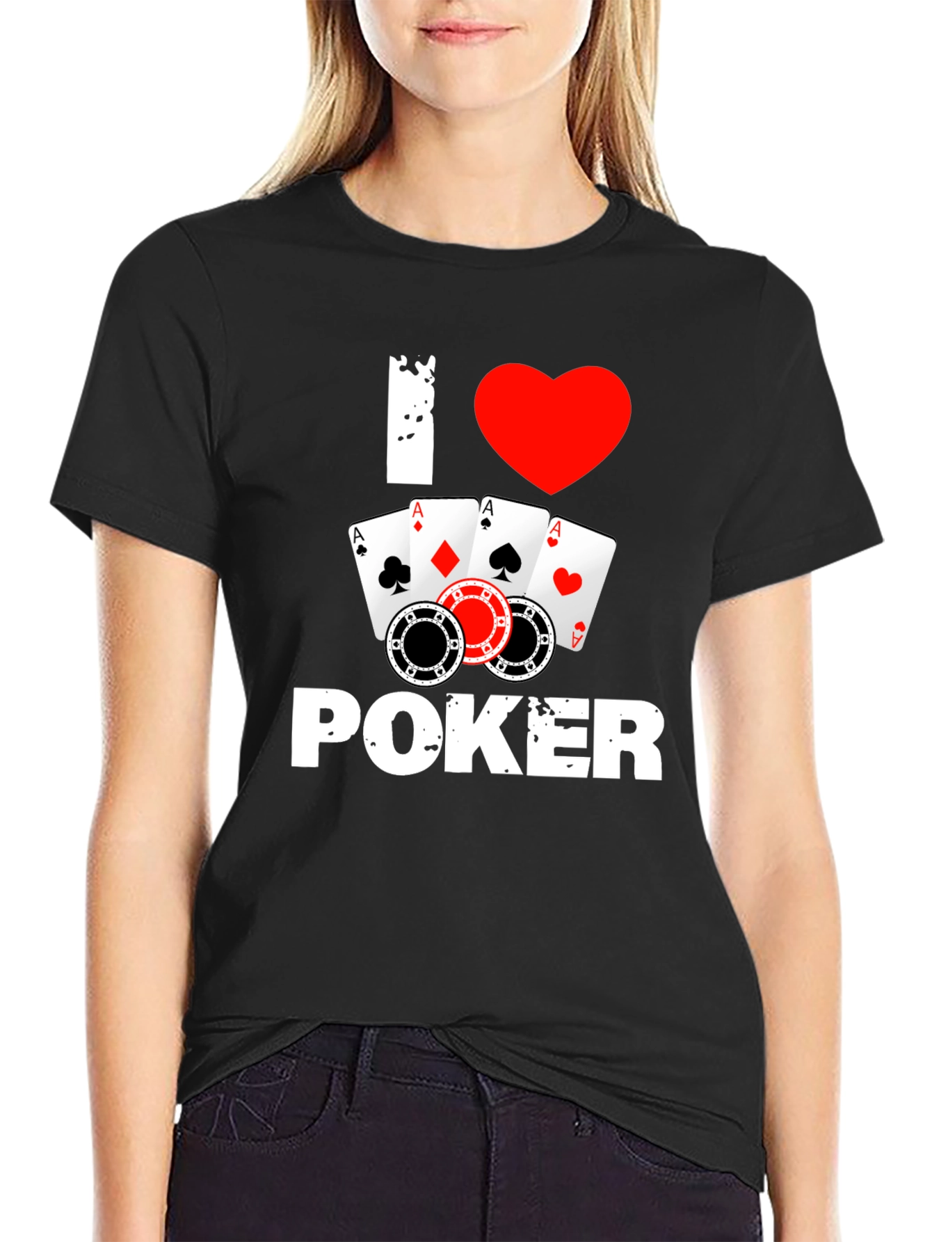 I Love Poker T-Shirt - Card Game Tee