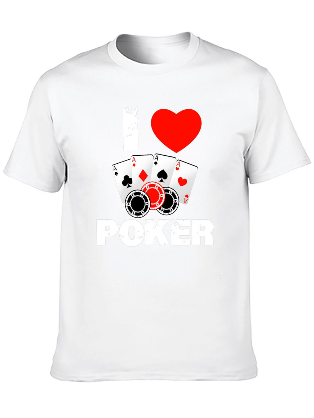 I Love Poker T-Shirt - Card Game Tee