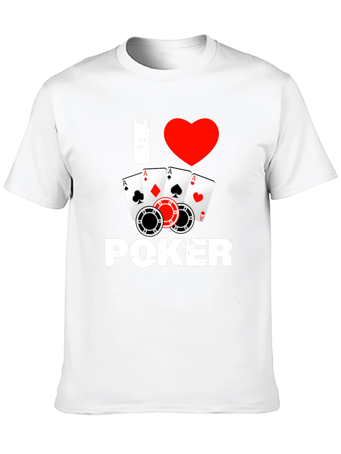 I Love Poker T-Shirt - Card Game Tee