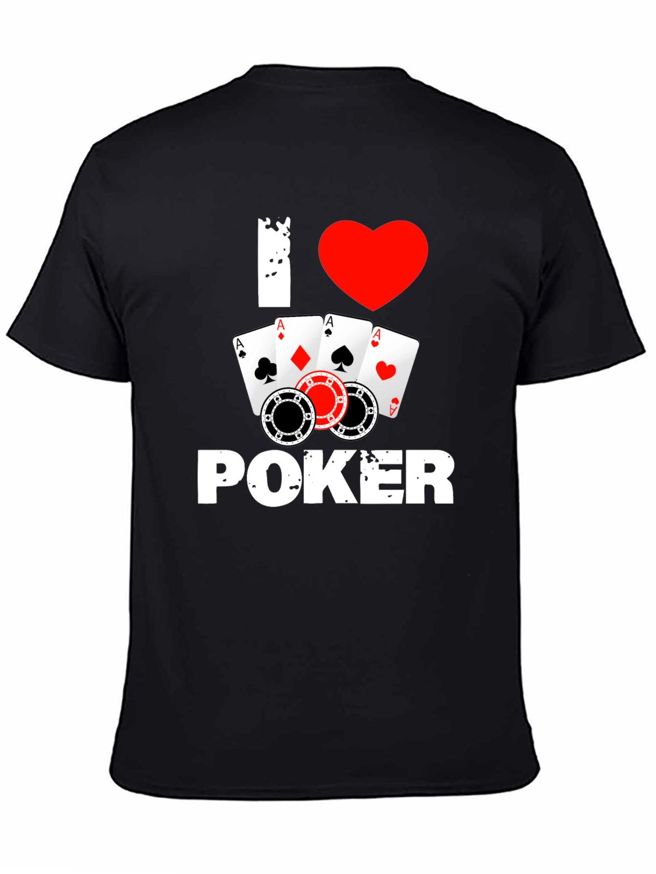 I Love Poker T-Shirt - Card Game Tee