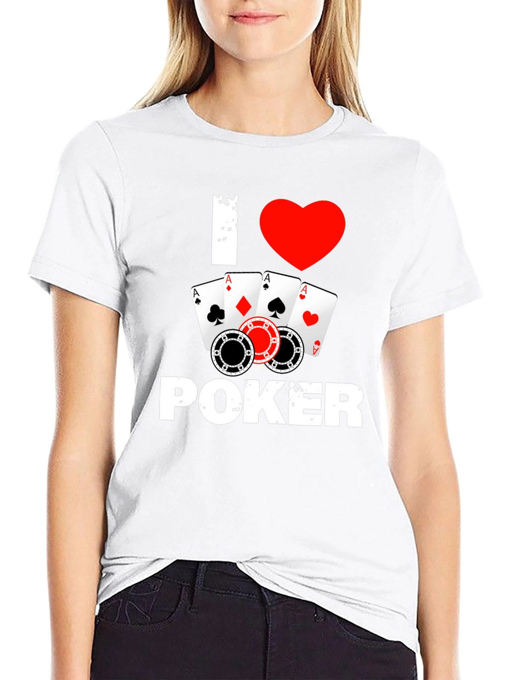 I Love Poker T-Shirt - Card Game Tee