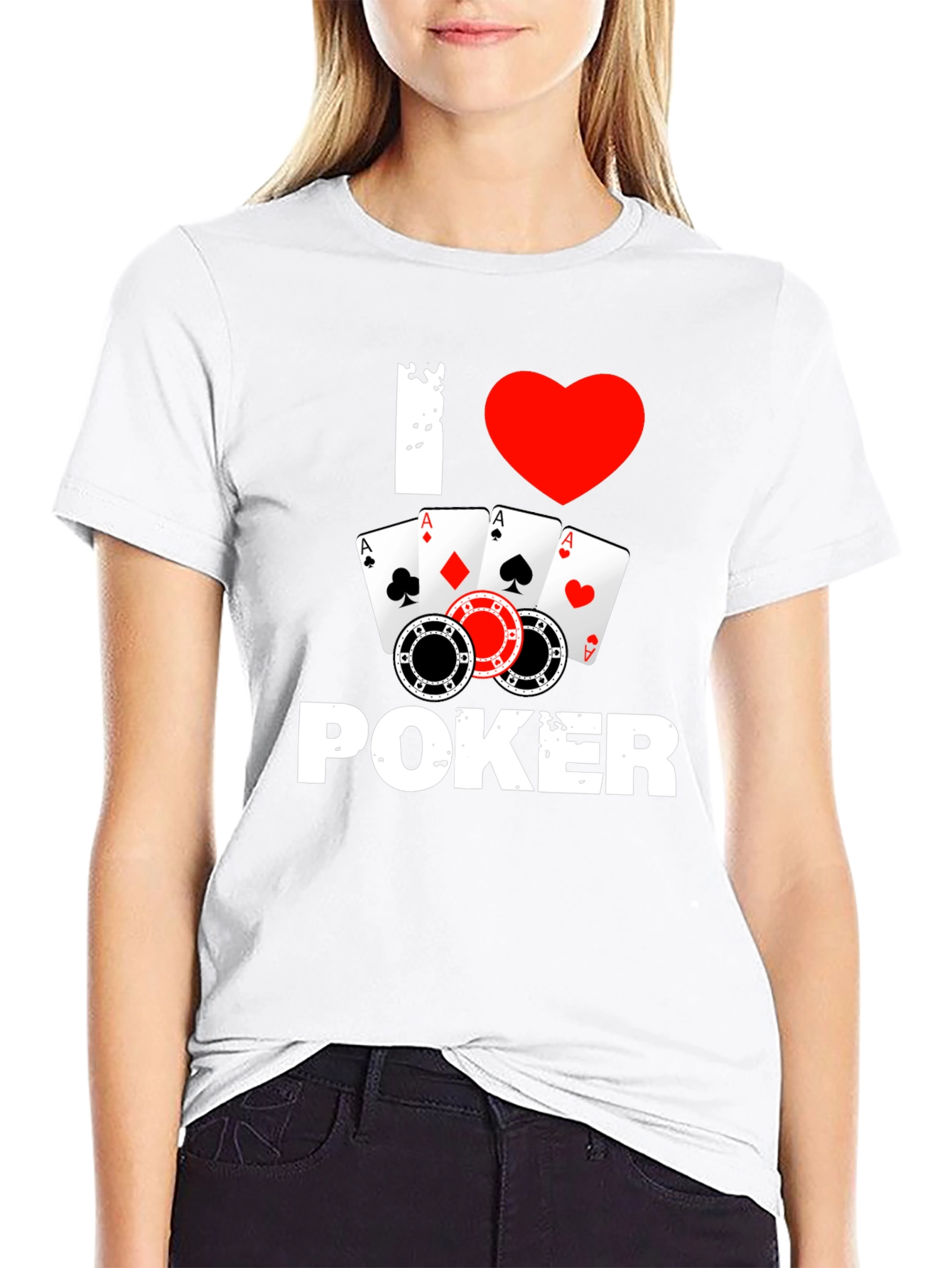 I Love Poker T-Shirt - Card Game Tee