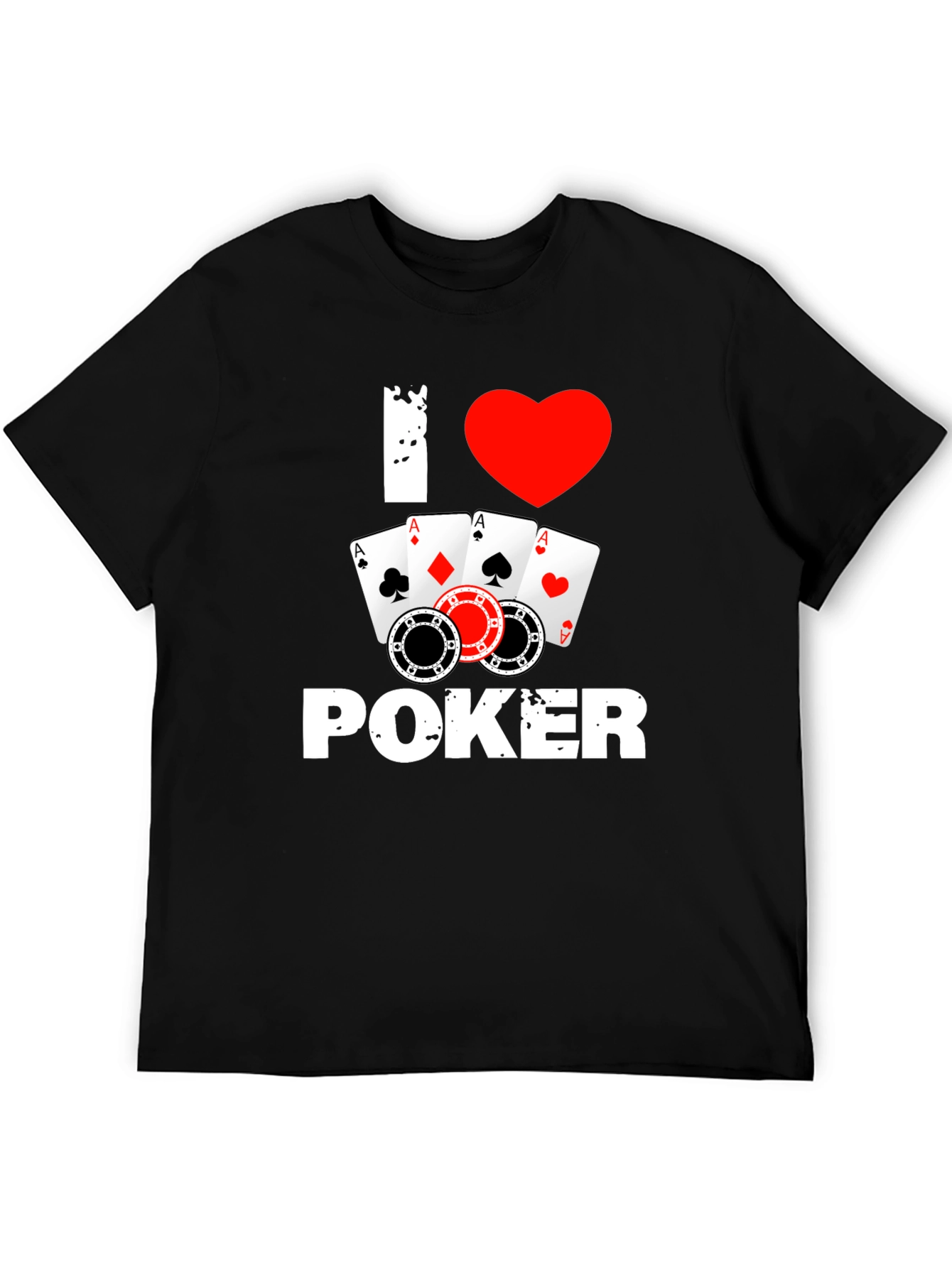 I Love Poker T-Shirt - Card Game Tee