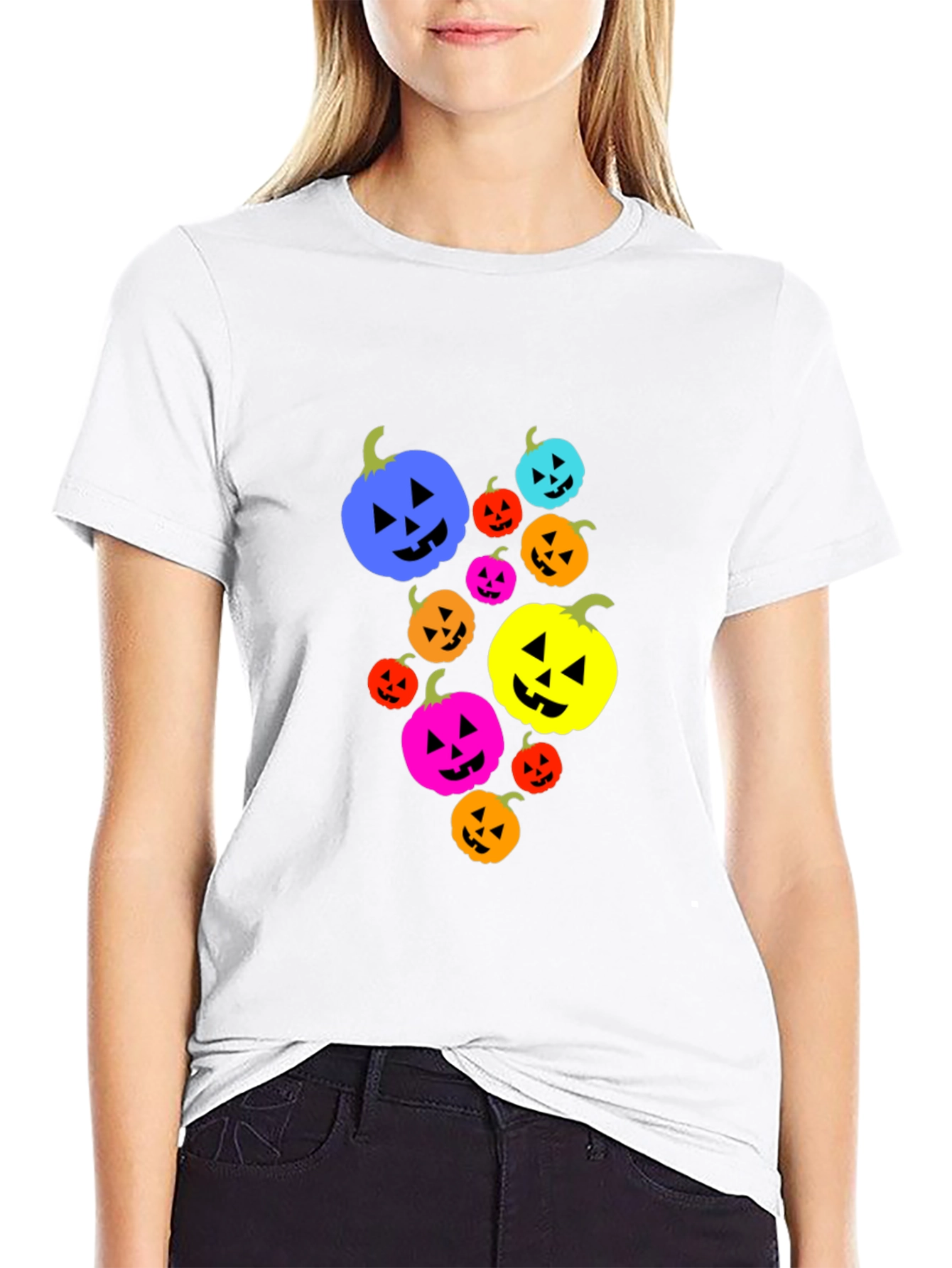 Halloween Pumpkin Patch T-Shirt - Mens Black Tee