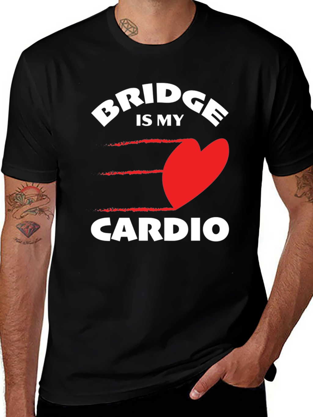 Bridge is My Cardio - Novelty Graphic Tee