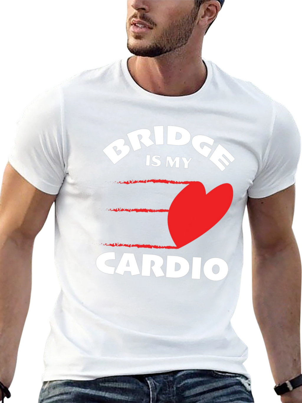Bridge is My Cardio - Novelty Graphic Tee