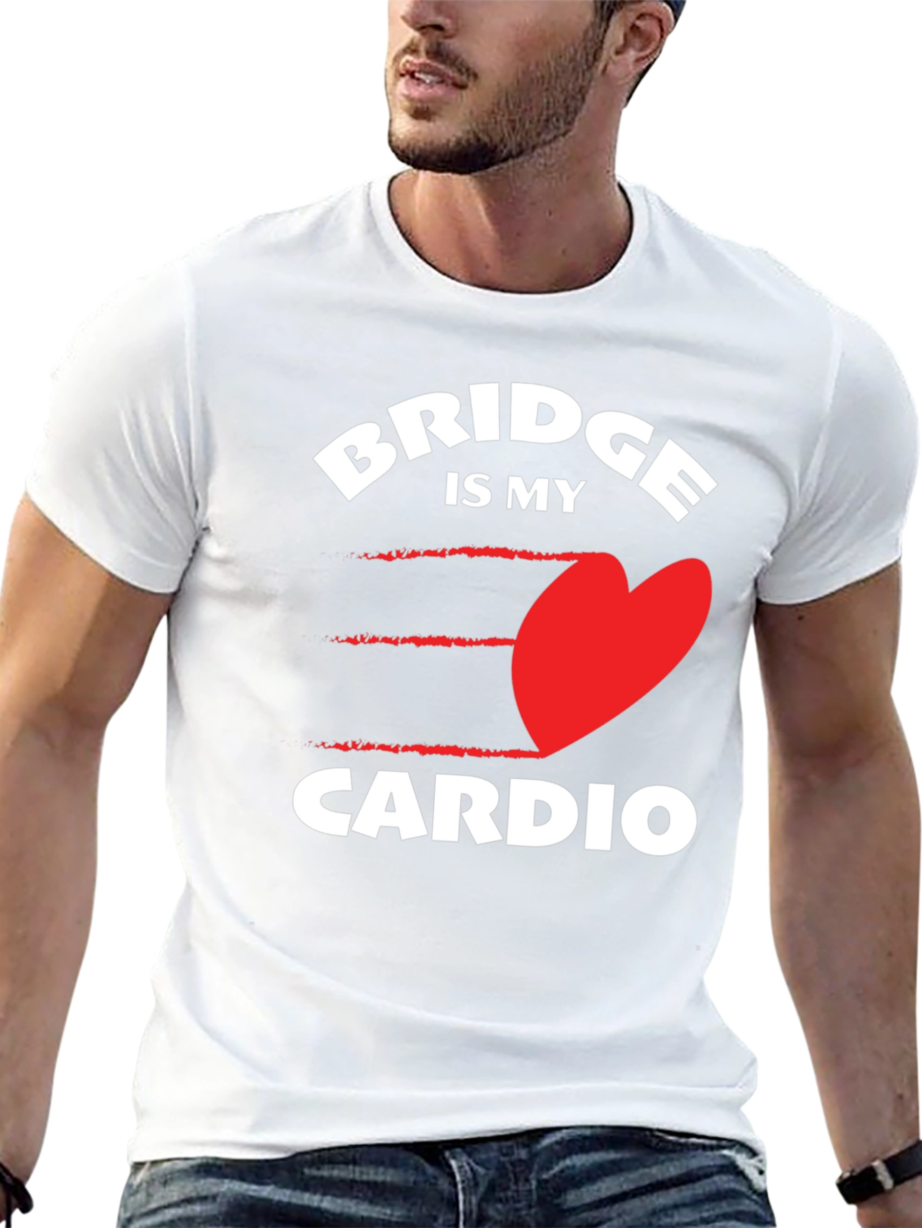 Bridge is My Cardio - Novelty Graphic Tee
