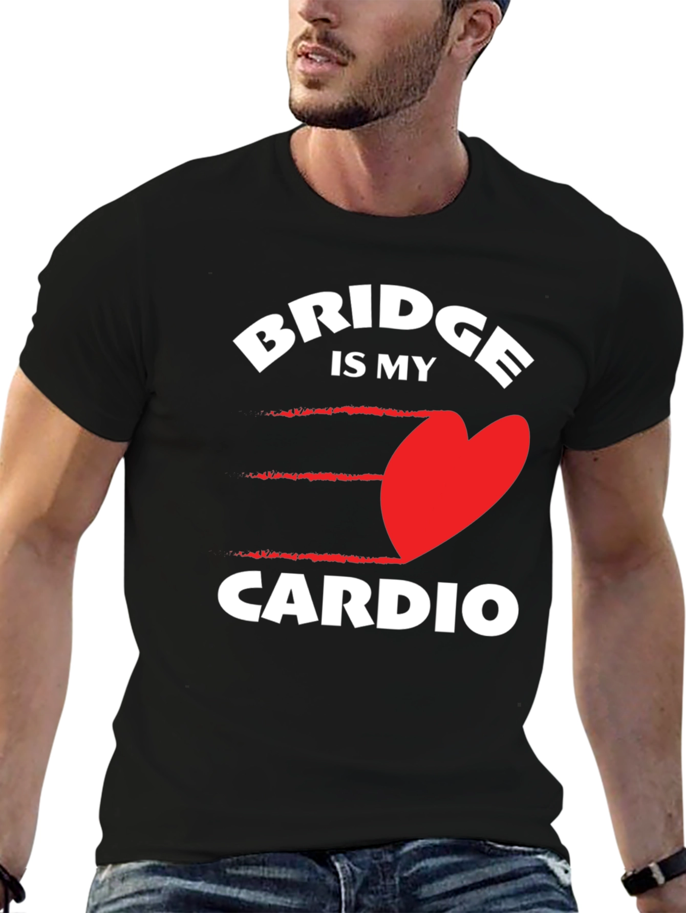 Bridge is My Cardio - Novelty Graphic Tee