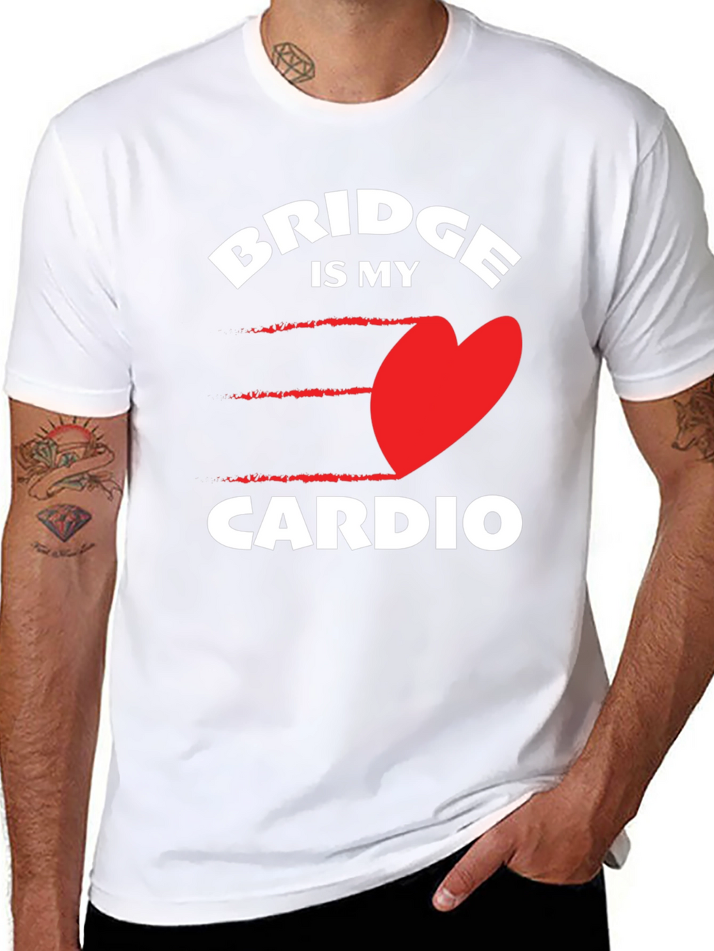 Bridge is My Cardio - Novelty Graphic Tee