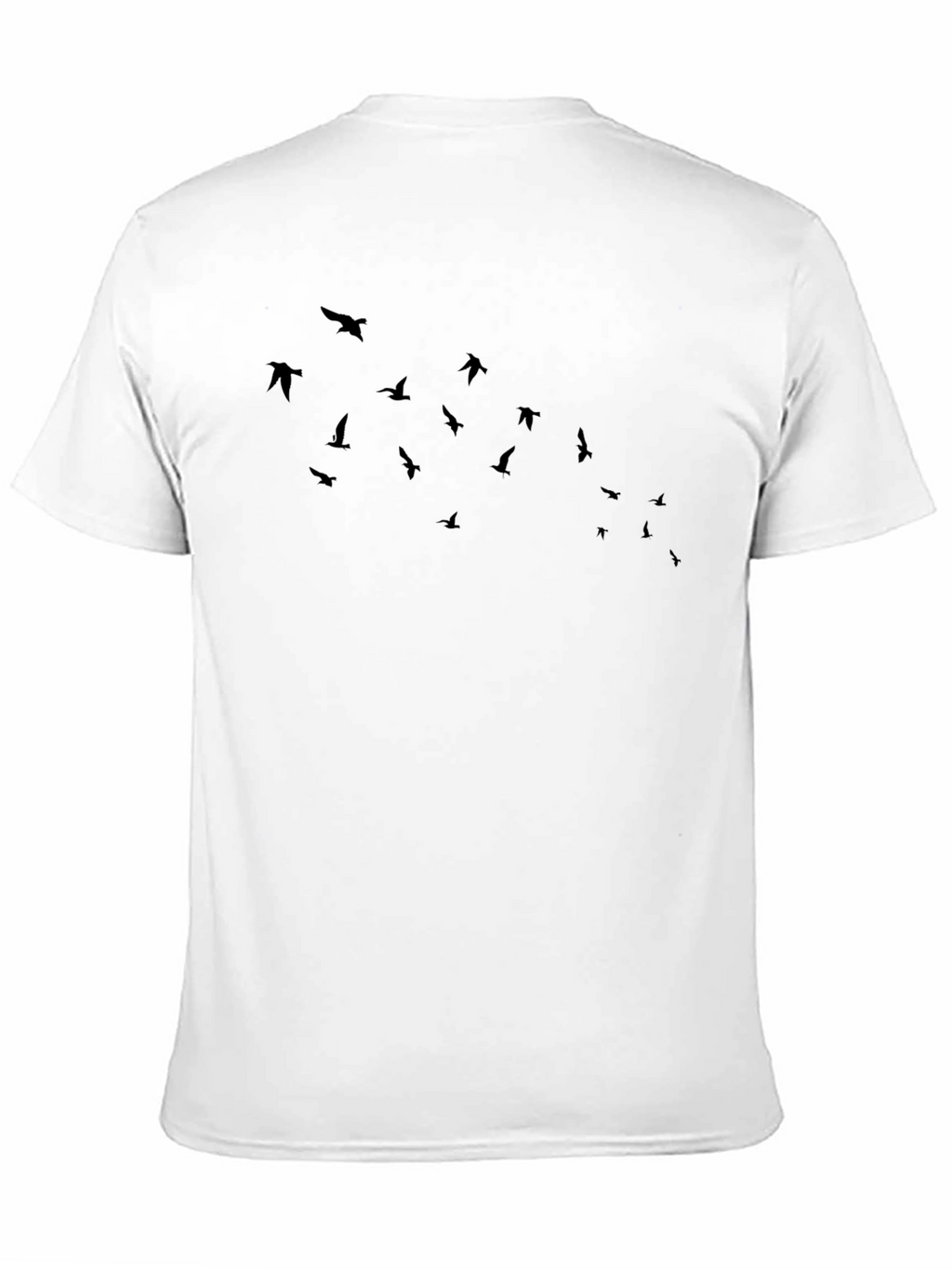 Mens Black Bird Graphic T-Shirt