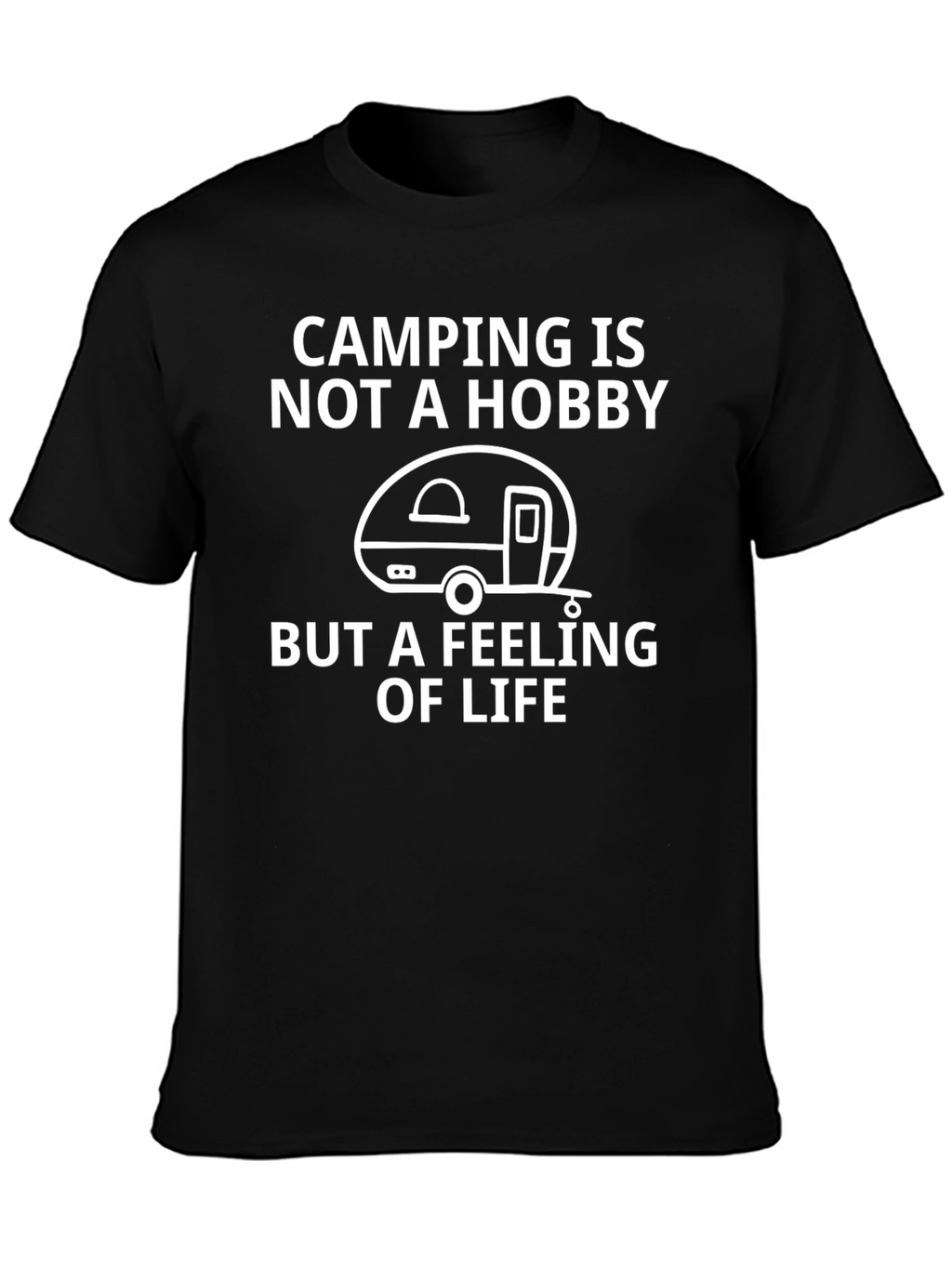 Camping is Not a Hobby - Black Graphic Tee
