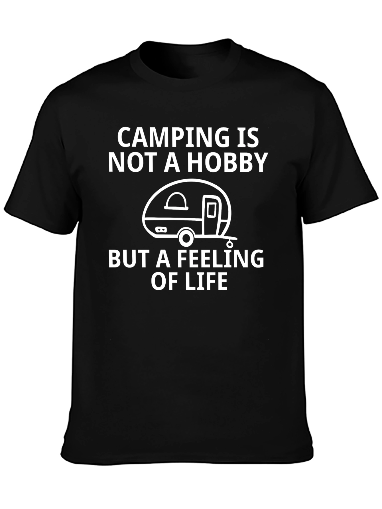 Camping is Not a Hobby - Black Graphic Tee