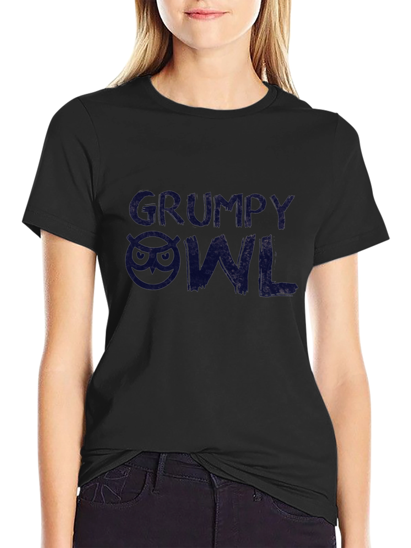 Grumpy Owl T-Shirt - Soft Cotton Tee
