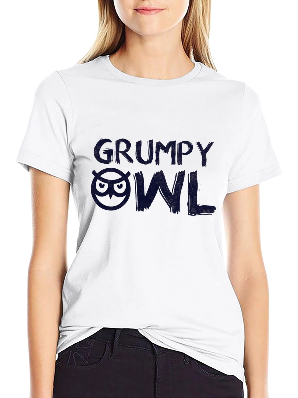 Grumpy Owl T-Shirt - Soft Cotton Tee