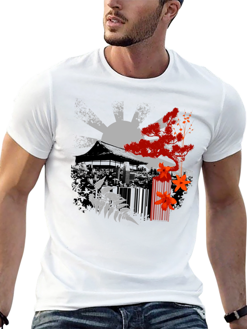 Japanese Zen Black T-Shirt