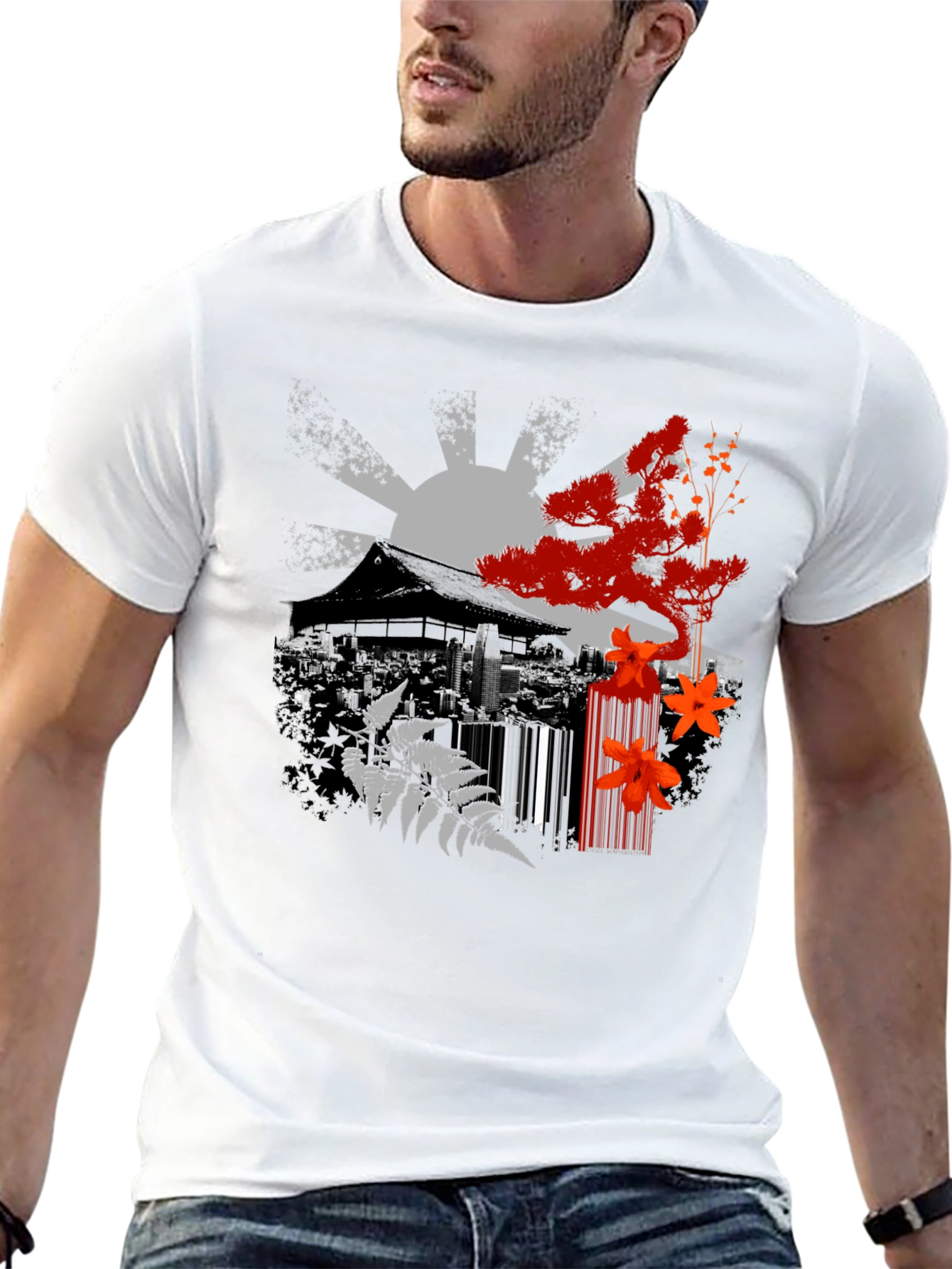 Japanese Zen Black T-Shirt