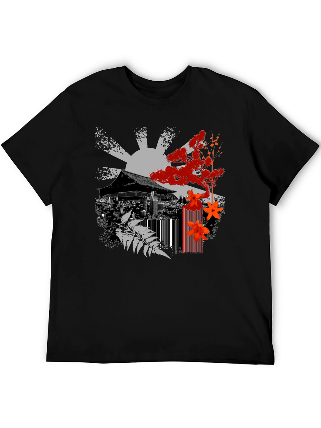 Japanese Zen Black T-Shirt