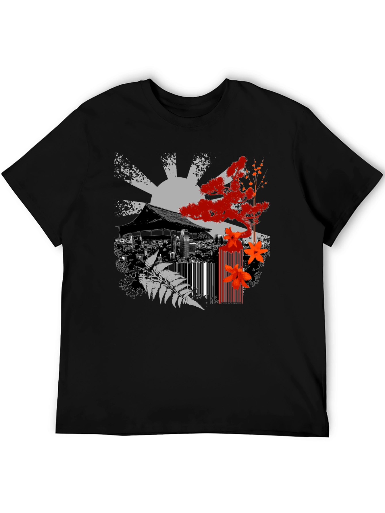 Japanese Zen Black T-Shirt