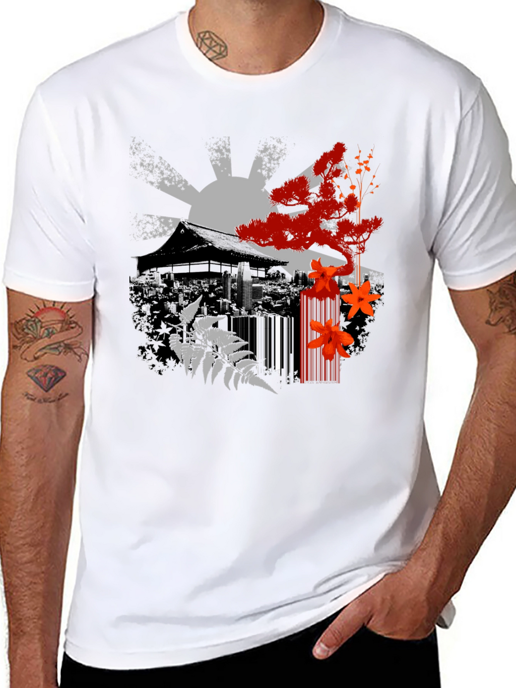 Japanese Zen Black T-Shirt