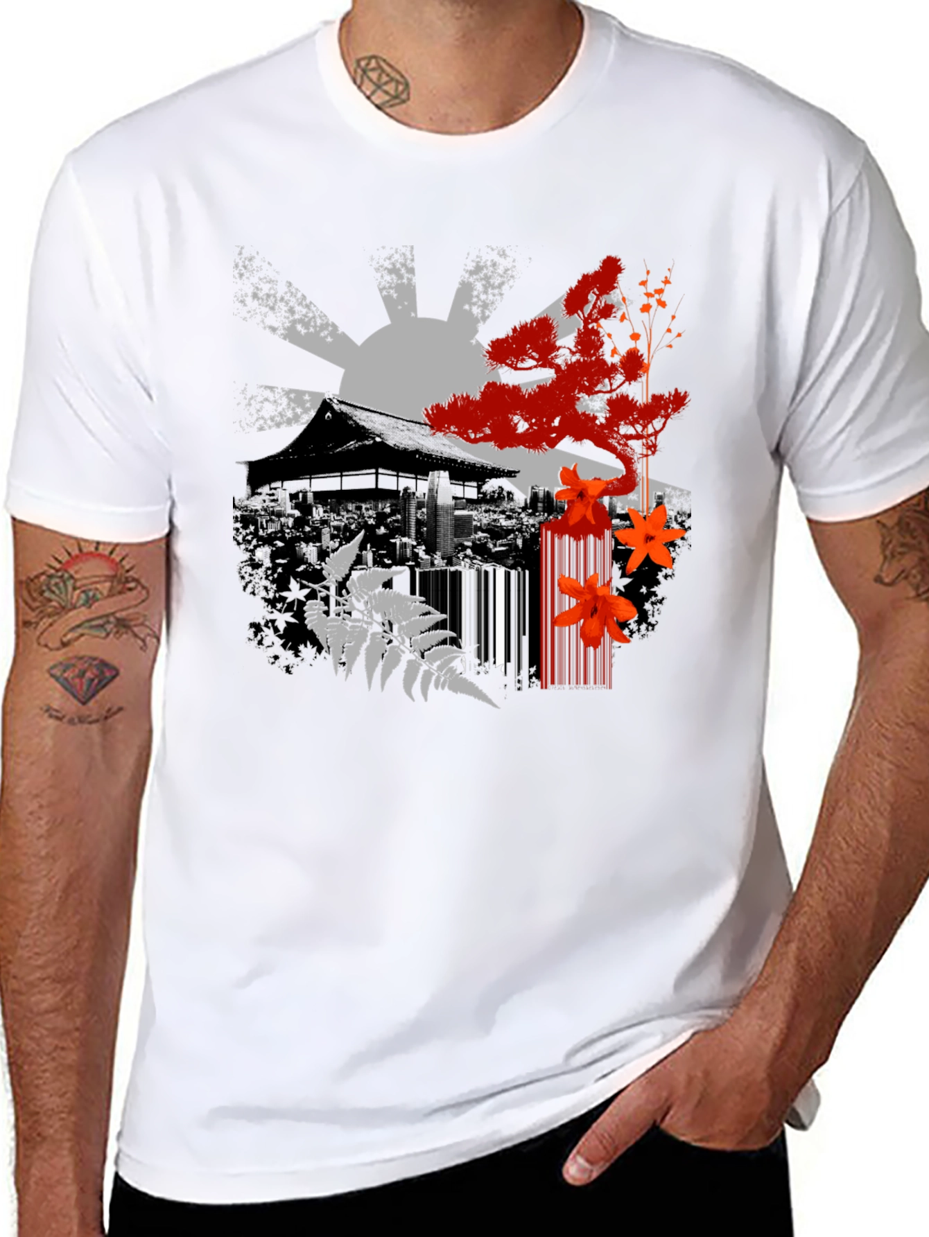 Japanese Zen Black T-Shirt