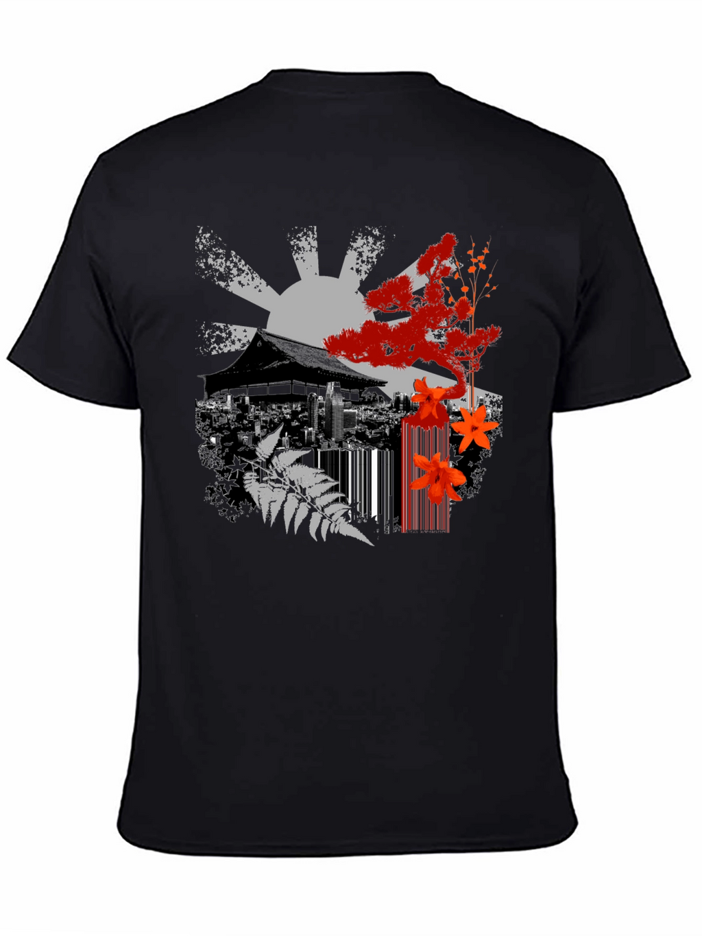 Japanese Zen Black T-Shirt