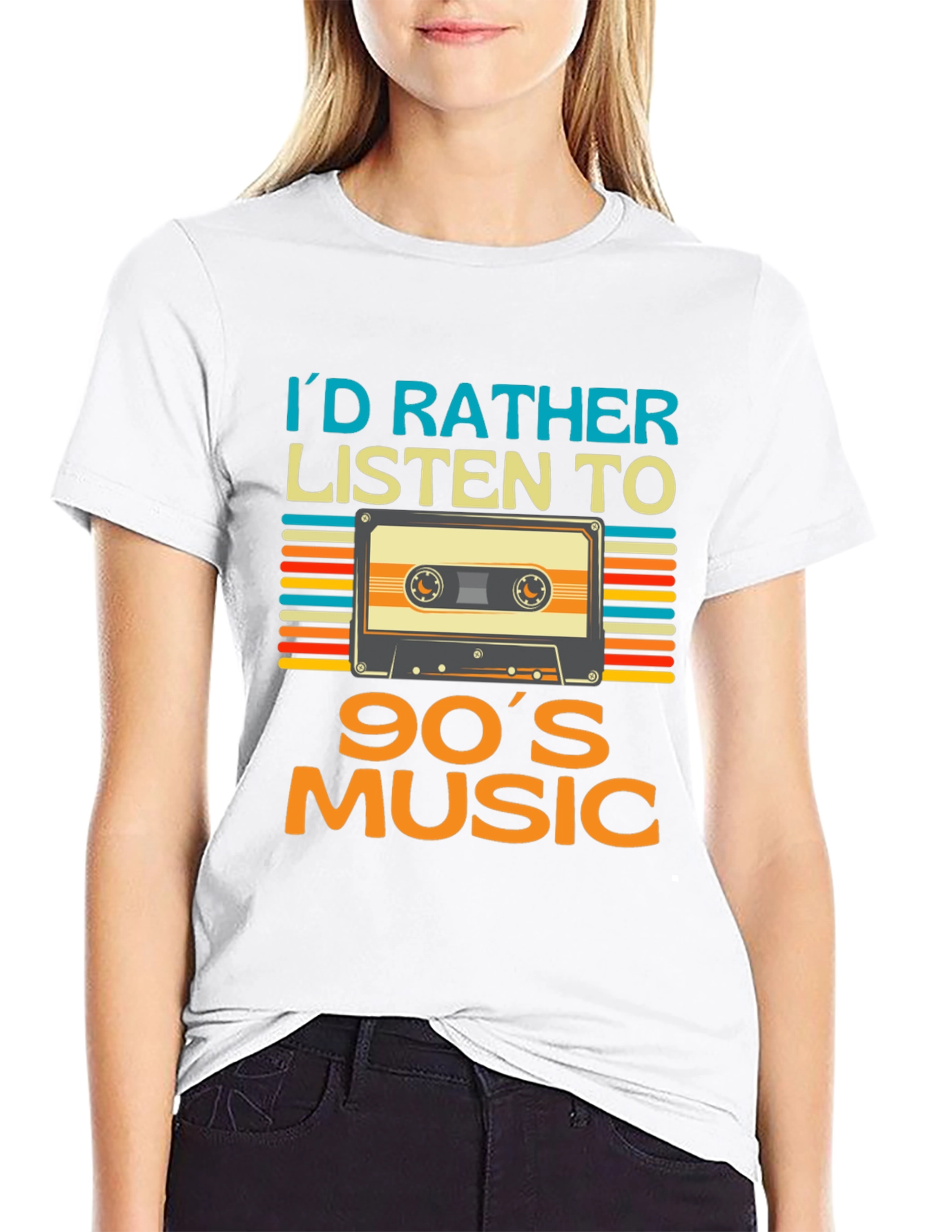90s Music Cassette T-Shirt - Retro Style
