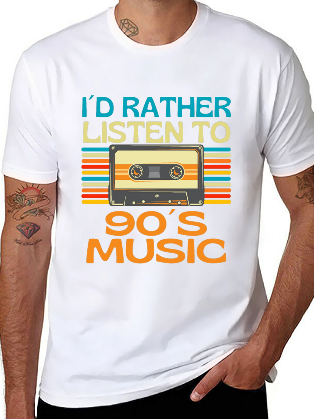 90s Music Cassette T-Shirt - Retro Style