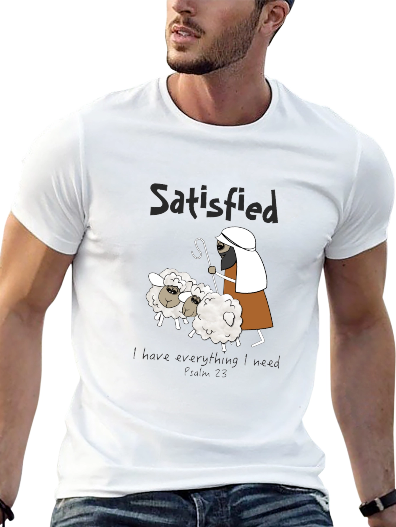 Satisfied Sheep Graphic T-Shirt