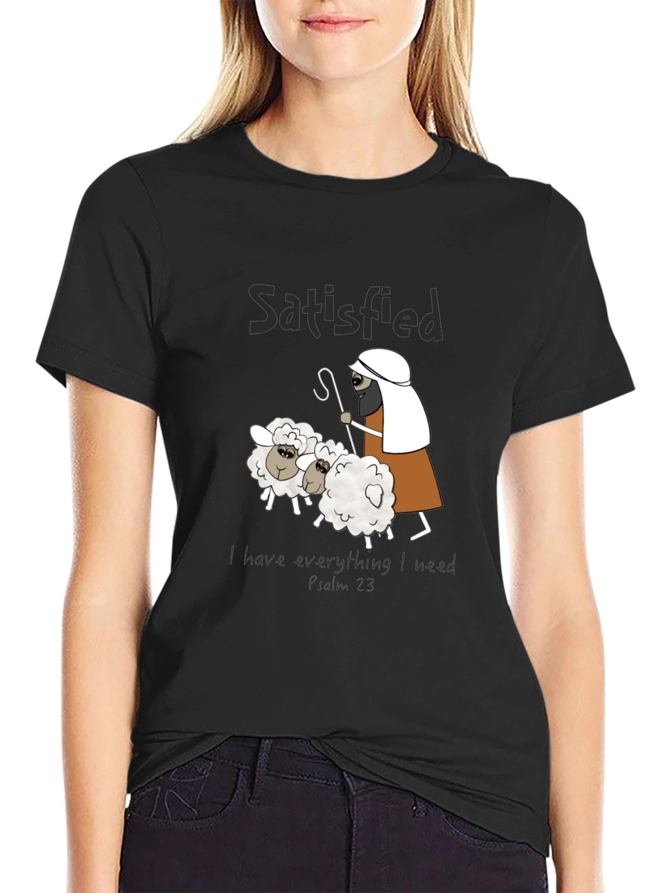 Satisfied Sheep Graphic T-Shirt