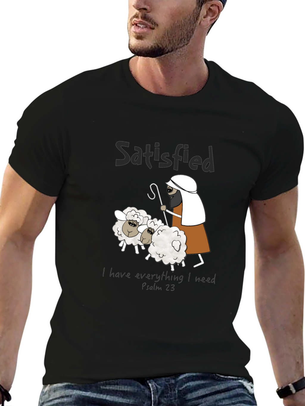 Satisfied Sheep Graphic T-Shirt