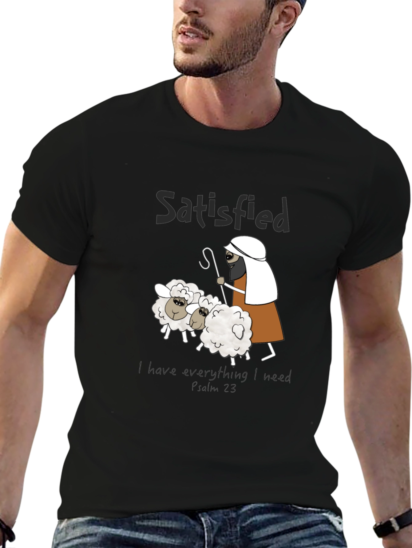 Satisfied Sheep Graphic T-Shirt